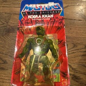 MOTU KOBRA KHAN Masters of the Universe He-man Vintage NIB Look Figure
